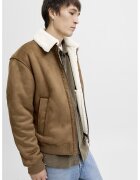 Jack & Jones Jacheta uni cu guler clasic - Caramel