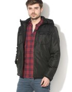 Jack  Jones Jack&Jones - Jacheta cu vatelina si gluga detasabila Flicker - Negru
