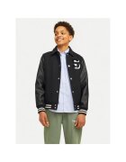 Jack  Jones Jack&Jones Junior Geaca bomber Carter 12261333 Negru Regular Fit - Poliester