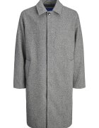Jack & Jones Palton din amestec de lana cu guler clasic - Gri deschis melange