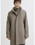 Jack & Jones Palton din amestec de lana - Grej
