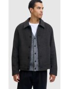 Jack & Jones Palton scurt barbati - JPRBLACOBBS - cu guler inalt si 2 buzunare oblice - Gri inchis