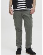 Jack  Jones Pantaloni cargo din amestec de bumbac - Gri