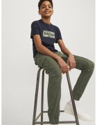 Jack  Jones Pantaloni cargo din amestec de bumbac organic - Kaki