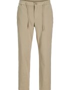 Jack & Jones Pantaloni din stofa Barbati - Jack Jones - Bej - 72% bumbac - 23% poliester reciclat - 5% elastan - Bej