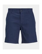 Jack  Jones Pantaloni scurti chino din amestec de in - Albastru inchis