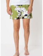 Jack  Jones Pantaloni scurti de baie cu model floral si talie ajustabila - Negru stins/Alb murdar/Verde feriga