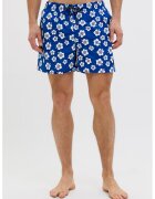 Jack  Jones Pantaloni scurti de baie cu model si buzunare laterale - Alb/Bleumarin
