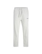 Jack & Jones Pantaloni sport barbati gri deschis - material confortabil