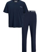 Jack & Jones Pijama cu detalii logo - Albastru ultramarin
