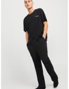 Jack & Jones Pijama cu detalii logo - Negru