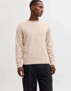 Jack & Jones Pulover barbati cu decolteu la baza gatului - Bej