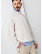 Jack  Jones Pulover cu decolteu la baza gatului Signal - Alb fildes