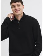 Jack & Jones Pulover cu fenta cu fermoar - Negru