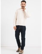 Jack  Jones Pulover de bumbac cu maneci cazute - Bej deschis