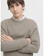 Jack & Jones Pulover slim fit cu model texturat - Grej