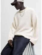 Jack & Jones Pulover supradimensionat cu decolteu la baza gatului - Alb murdar
