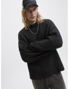 Jack & Jones Pulover supradimensionat cu decolteu la baza gatului - Negru