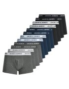 Jack  Jones Set de 12 perechi de boxeri cu banda logo in talie - Negru/Gri/Albastru