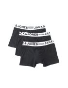 Jack  Jones Set de boxeri cu banda logo in talie - 3 perechi - Negru