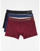 Jack  Jones Set de boxeri cu logo - 3 perechi - Visiniu/Negru/Bleumarin