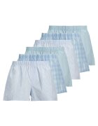 Jack  Jones Set de boxeri de bumbac cu talie elastica - 6 perechi - Albastru deschis