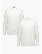 Jack  Jones Set de camasi din amestec de bumbac organic - 2 Piese - Alb optic