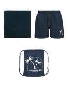 Jack  Jones Set de pantaloni scurti de baie si prosop - 2 piese - Albastru ultramarin
