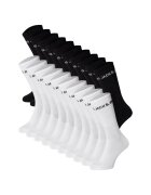 Jack  Jones Set de sosete lungi cu logo - 10 perechi - Alb/Negru