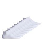 Jack  Jones Set de sosete pana la glezna - din amestec de bumbac Classic StarChevron - 10 perechi - Alb