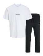 Jack  Jones Set de tricou si pantaloni de trening - Alb/Negru