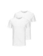 Jack & Jones Set de tricouri cu decolteu la baza gatului - 2 piese - Alb optic