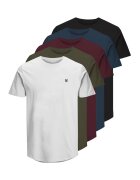 Jack  Jones Set de tricouri regular-fit din bumbac organic - 5 piese - Multicolor
