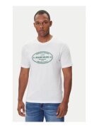 Jack & Jones Tricou barbati - Jack Jones - alb - 100% bumbac -