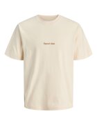Jack & Jones Tricou barbati - Jack Jones - ecru - 100% bumbac -
