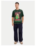 Jack & Jones Tricou barbati verde - bumbac