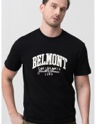 Jack  Jones Tricou cu decolteu la baza gatului si imprimeu text - Negru