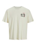 Jack  Jones Tricou cu decolteu la baza gatului si imprimeu - Verde pal