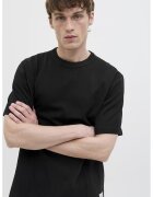 Jack  Jones Tricou de bumbac cu decolteu la baza gatului - Negru