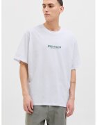Jack  Jones Tricou de bumbac cu imprimeu - Alb/Verde