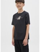 Jack & Jones Tricou de bumbac cu imprimeu logo - Negru stins/Rosu stins/Bej deschis