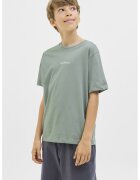 Jack  Jones Tricou de bumbac cu imprimeu logo - Verde pal