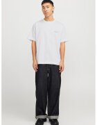 Jack & Jones Tricou de bumbac cu model grafic pe partea din spate - Alb/Albastru deschis