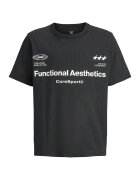 Jack & Jones Tricou de bumbac organic cu imprimeu - Alb/Negru