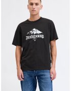Jack & Jones Tricou de bumbac organic cu logo - Maro taupe/Gri antracit