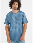 Jack  Jones Tricou din amestec de bumbac cu model in dungi - Albastru