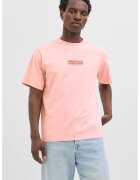 Jack & Jones Tricou din amestec de bumbac organic cu imprimeu grafic pe partea din spate - Portocaliu/Roz