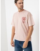Jack  Jones Tricou din bumbac cu imprimeu discret - Bej deschis