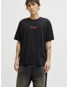 Jack & Jones Tricou din bumbac organic cu imprimeu grafic - Rosu/Negru