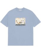 Jack  Jones Tricou JACK &JONES Avira AOP Crew 46523 - Albastru deschis